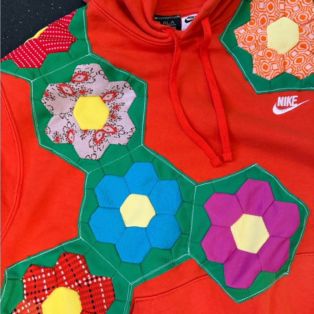 Grandma’s Garden Reworked Hoodie 2XL